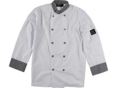 Double Breasted Trimmed Chef Coat 